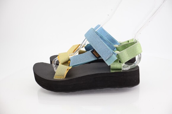 Teva Womens Midform Universal Sandal Size 6 Blue Green Yellow Strappy Ajustable - Picture 5 of 11